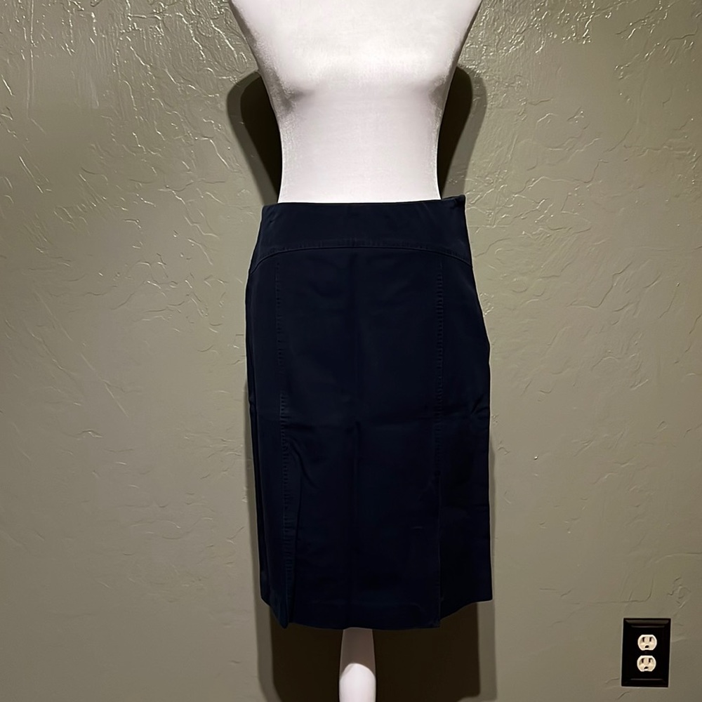 Banana Republic Sz 2 Navy Blue Pencil Skirt